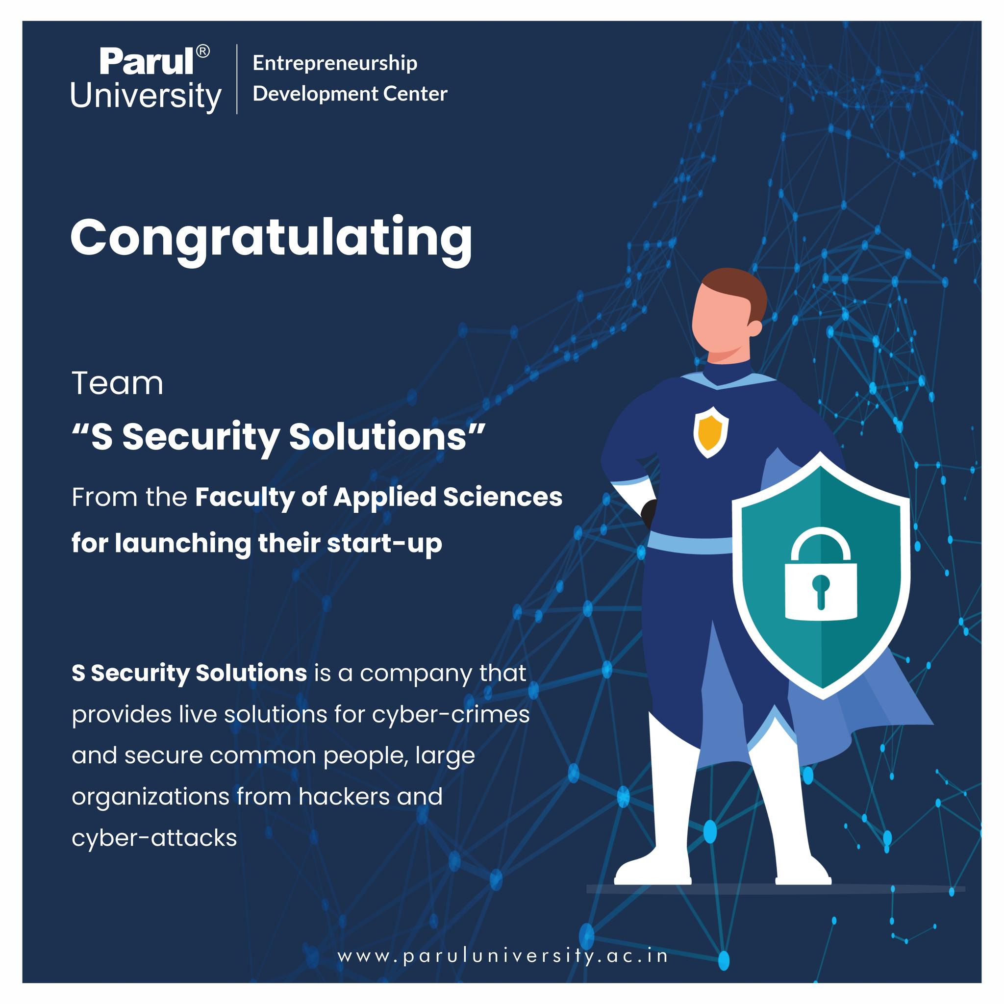PU’s Team S Security Solutions successfully launches a cyber security company