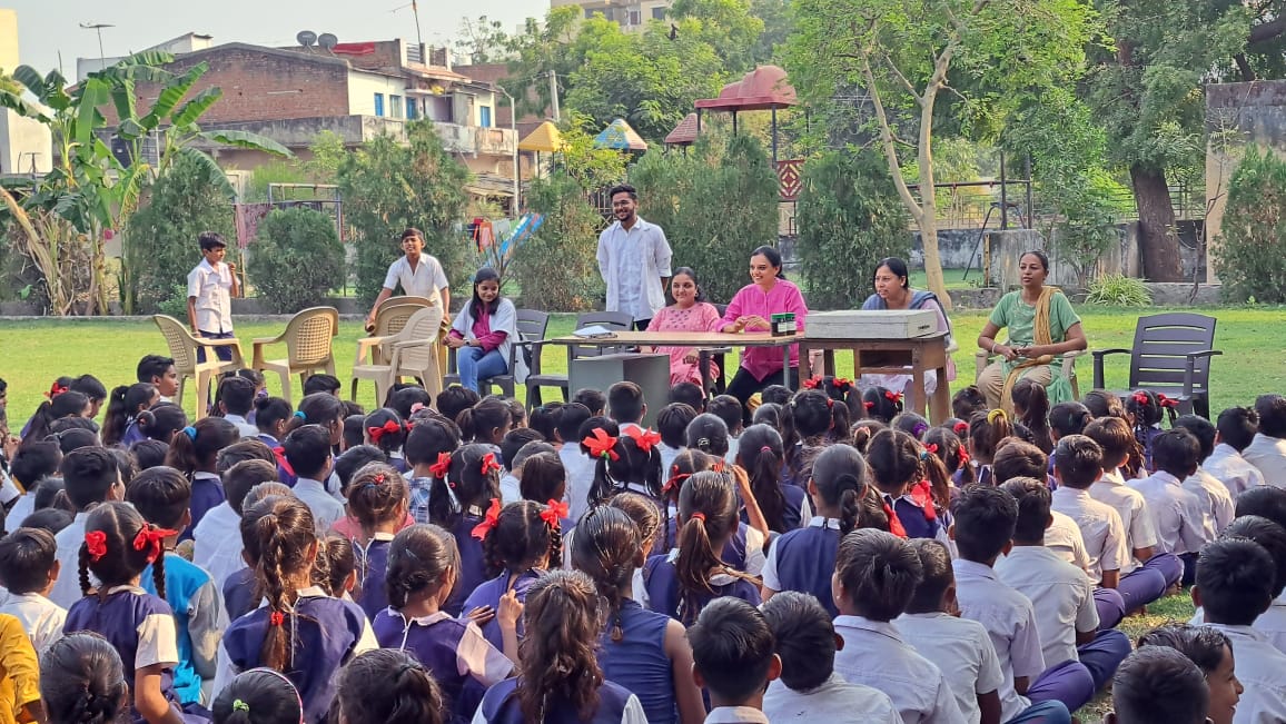 PU’s Ahmedabad campus celebrates children’s day by giving back to the community through an awareness program