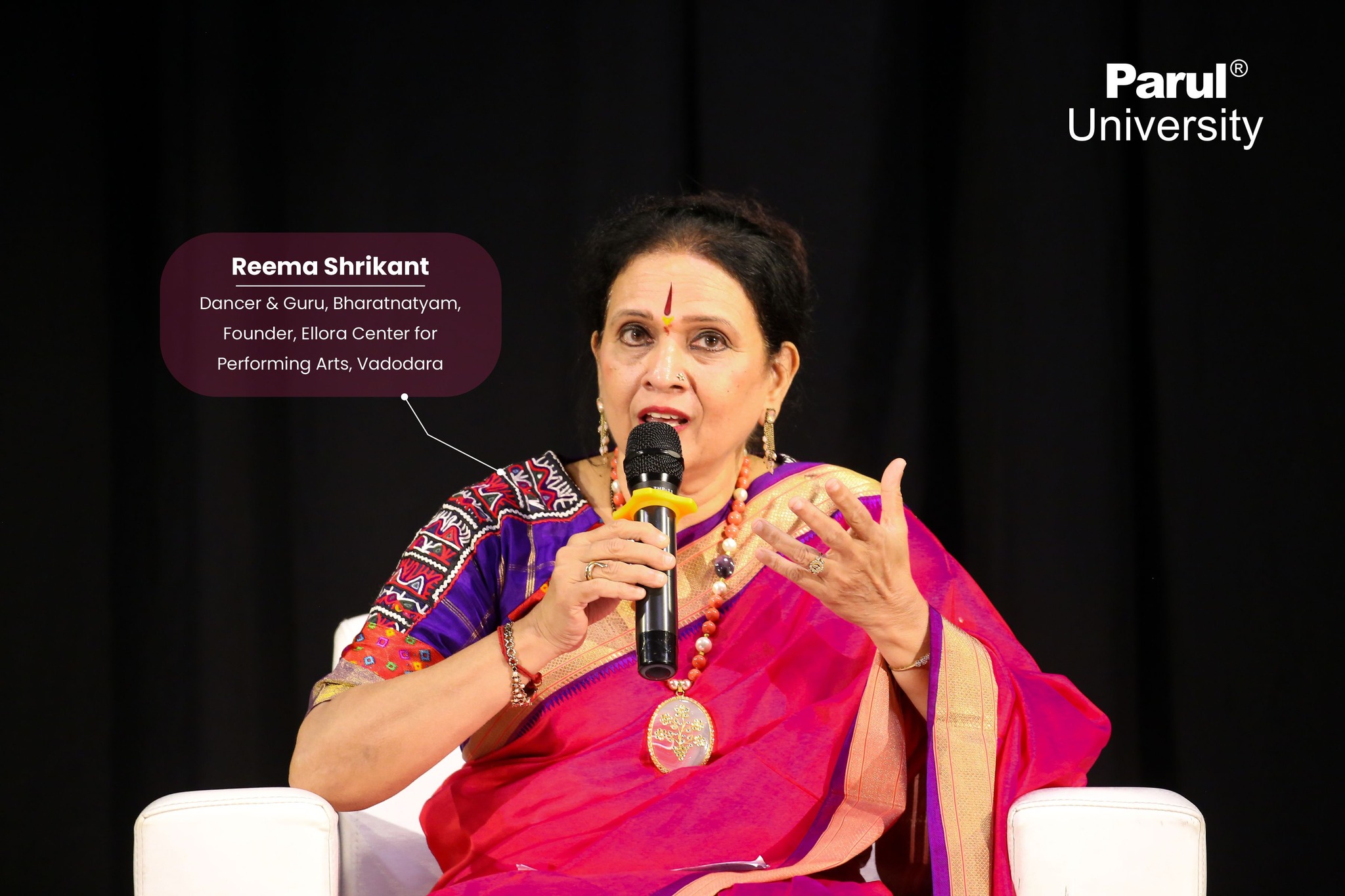 The Bharatnatyam guru Ms Reema Shrikant visits the PU campus for an exclusive  Putalks session