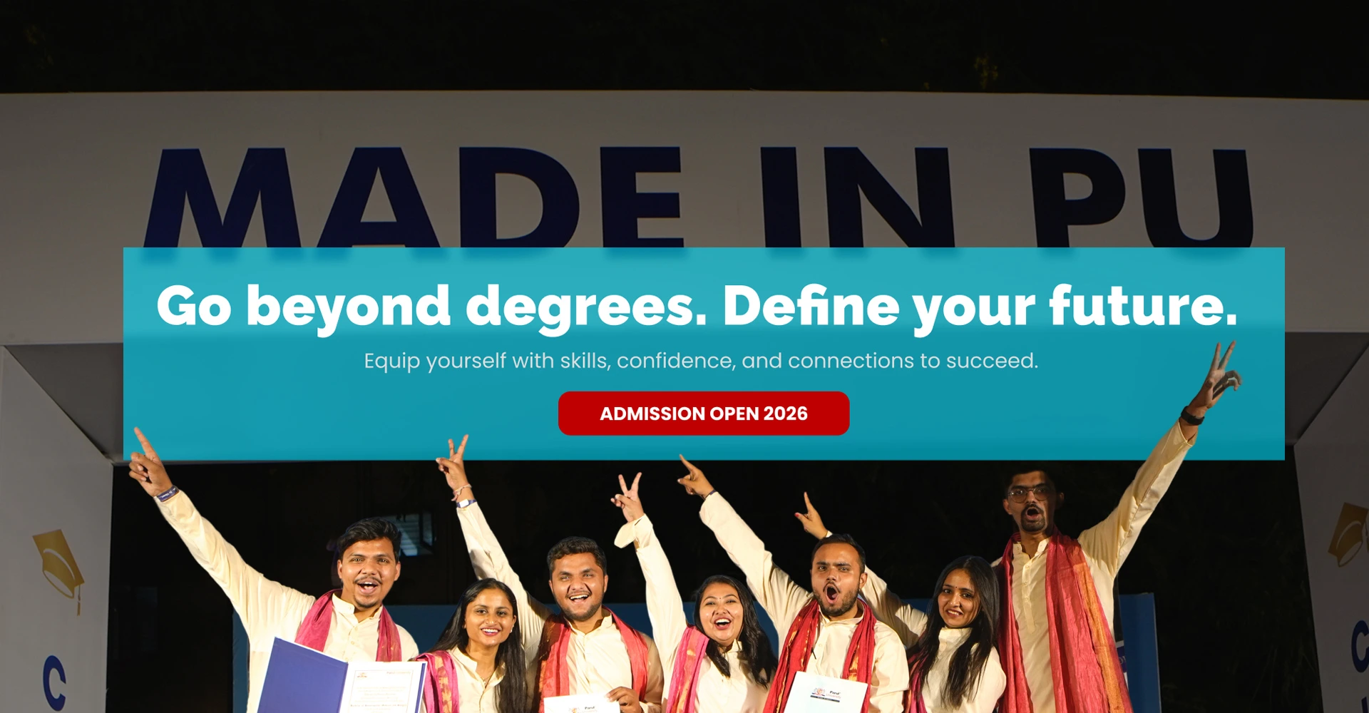 Go beyond degrees. Define your future.