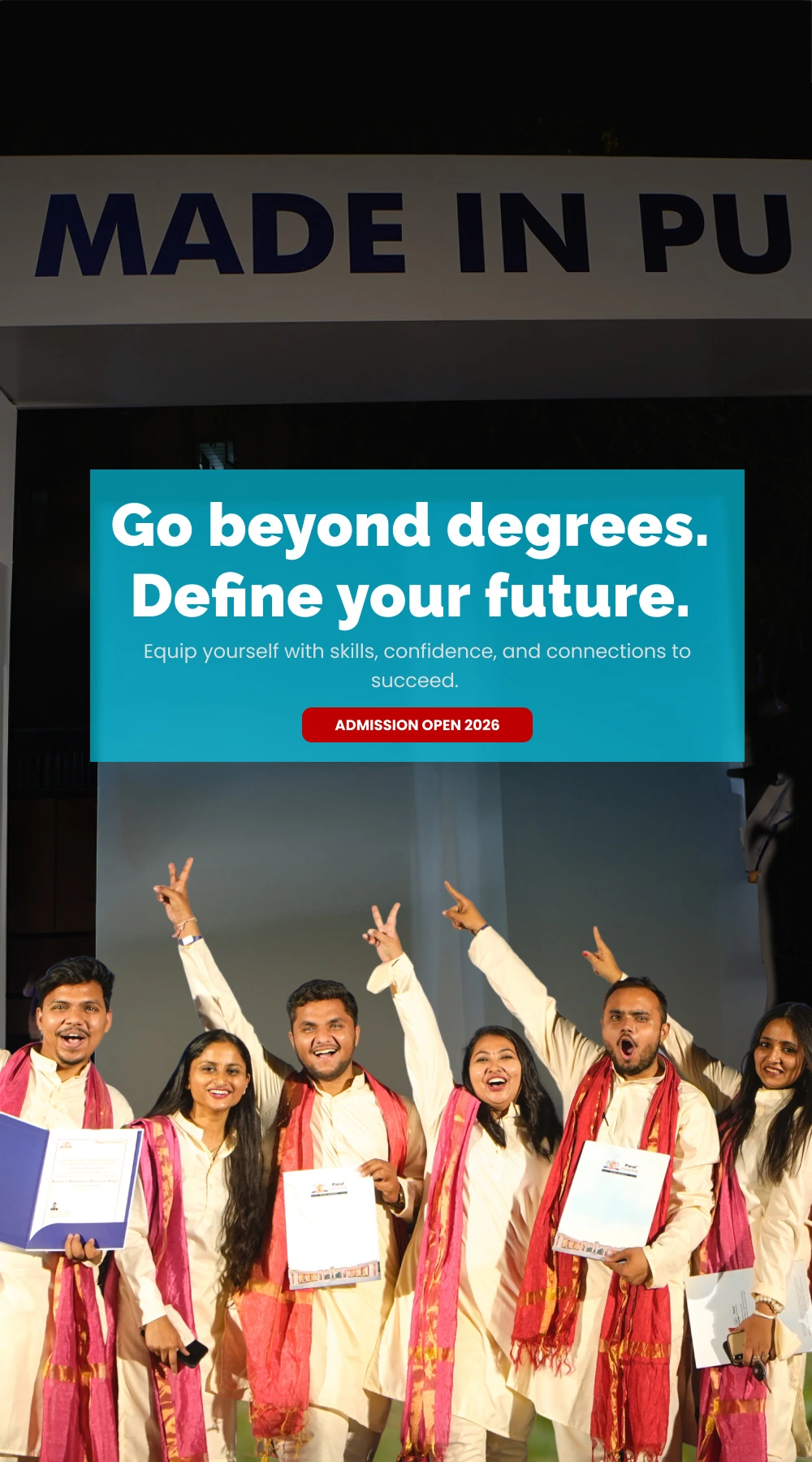 Go beyond degrees. Define your future.