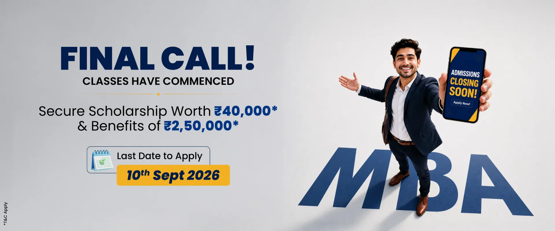 Final Call! Classes Have Commenced
