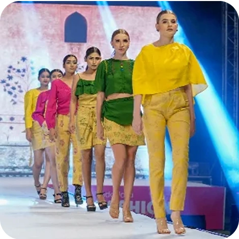 Runway yellow outfits