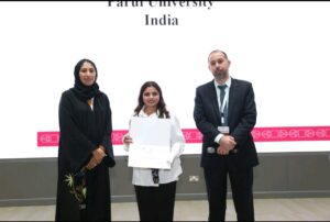 Global recognition certificate awarded to Parul University students in Qatar