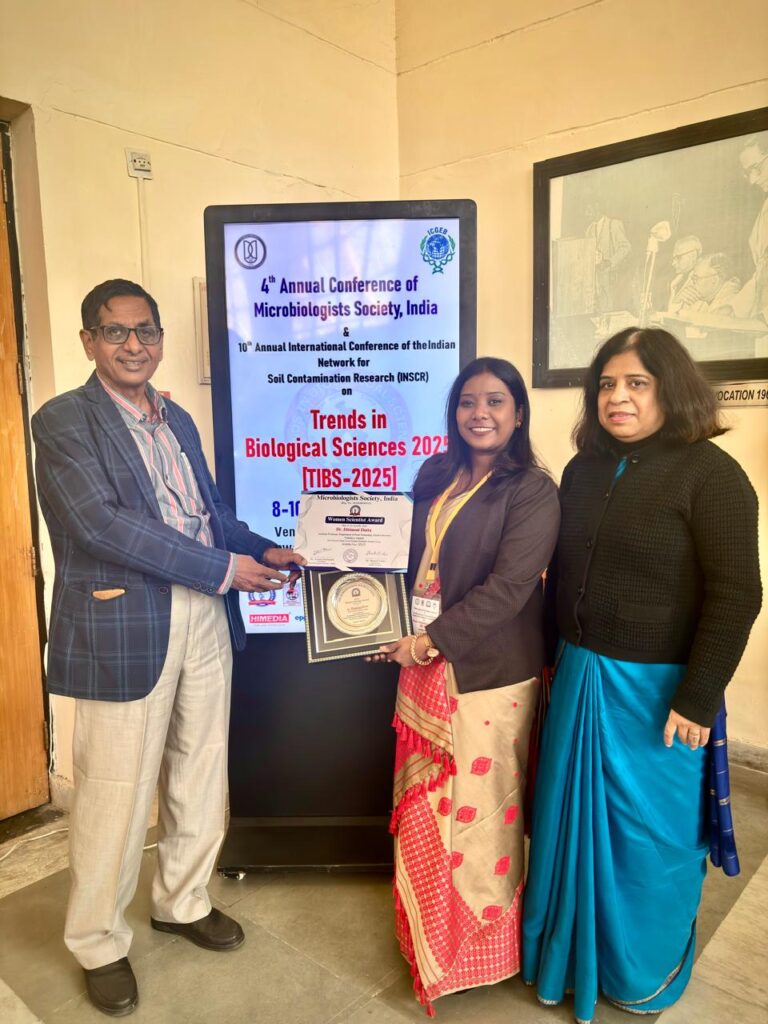 Receiving the MBSI Women Scientist Award