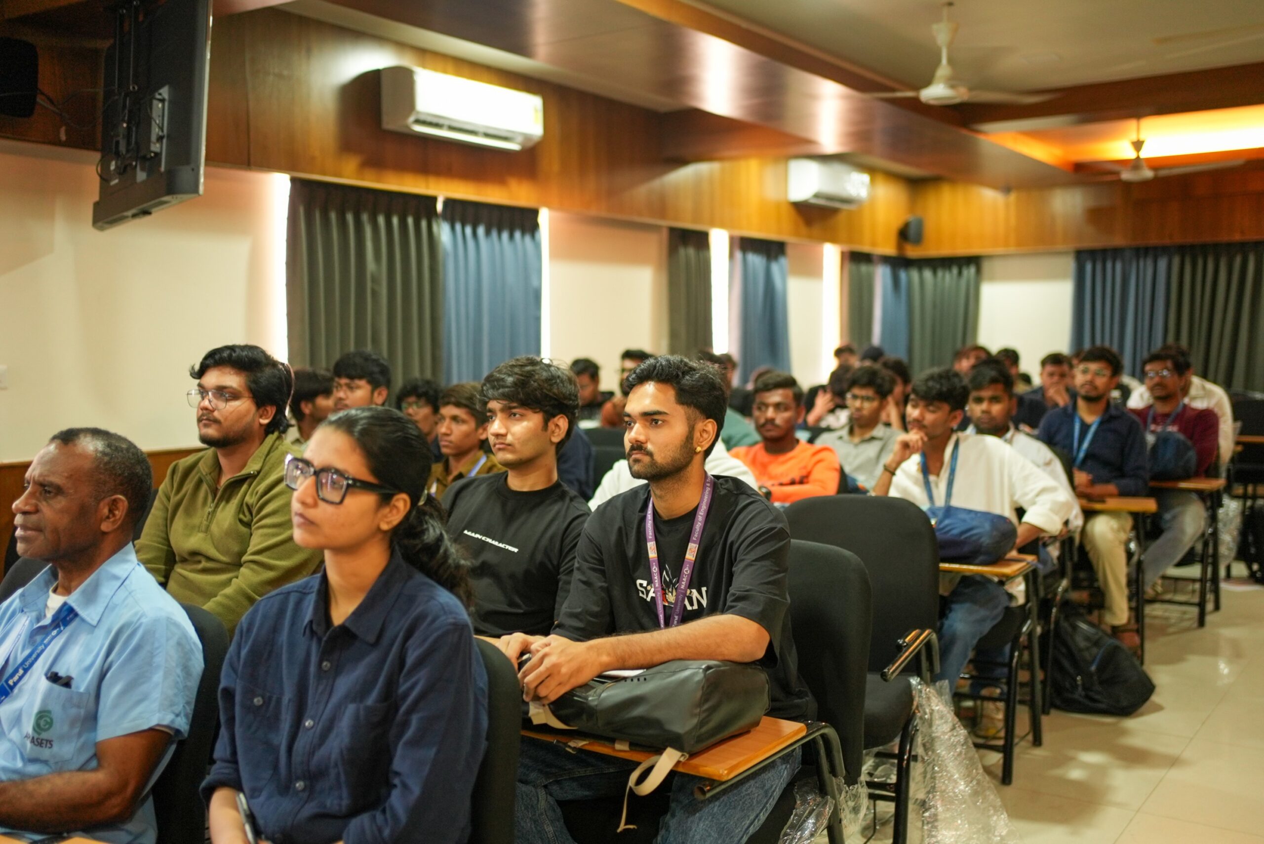 Students attending startup innovation session at Parul University
