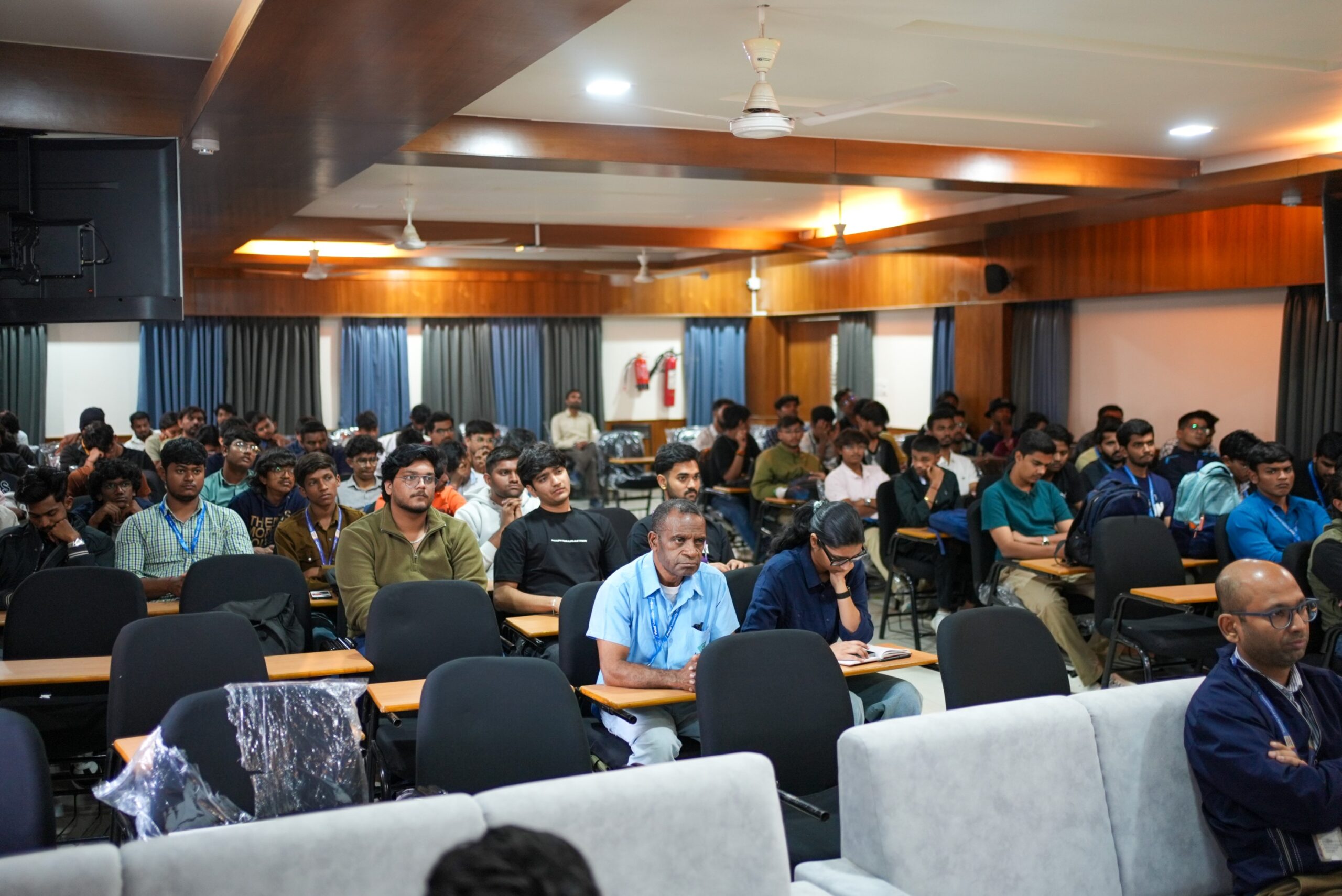 Students attending entrepreneurship session at Parul University