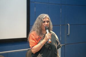 Rekha Rodwittiya, Vinit Nair, and Ruby Jagrut at Parul University
