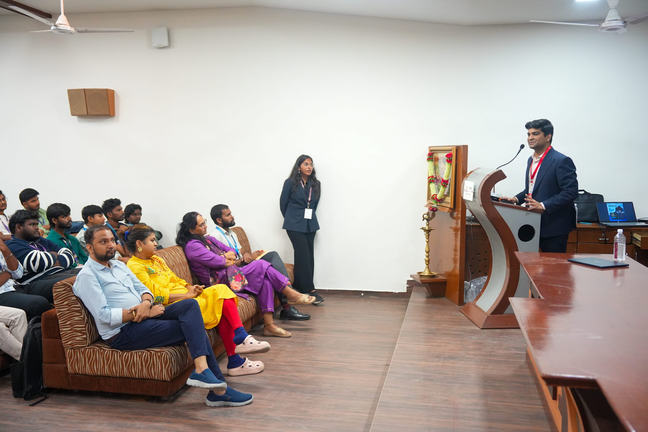 Anurag Sundarka speaking at VSF - Vadodara Start-up Festival 6.0 Vadodara