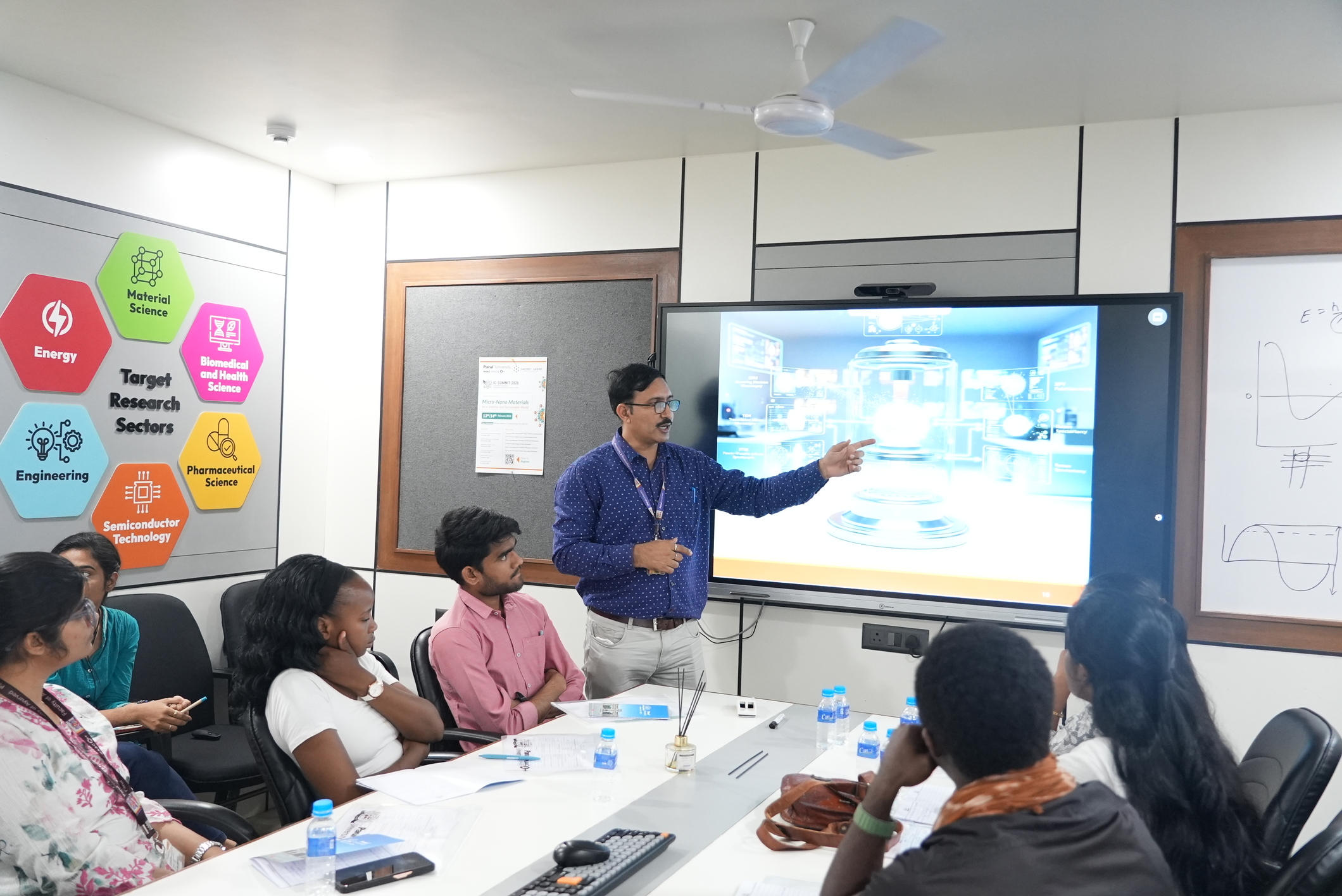 SEM scanning electron microscopy image interpretation session MNRDC Parul University 2026