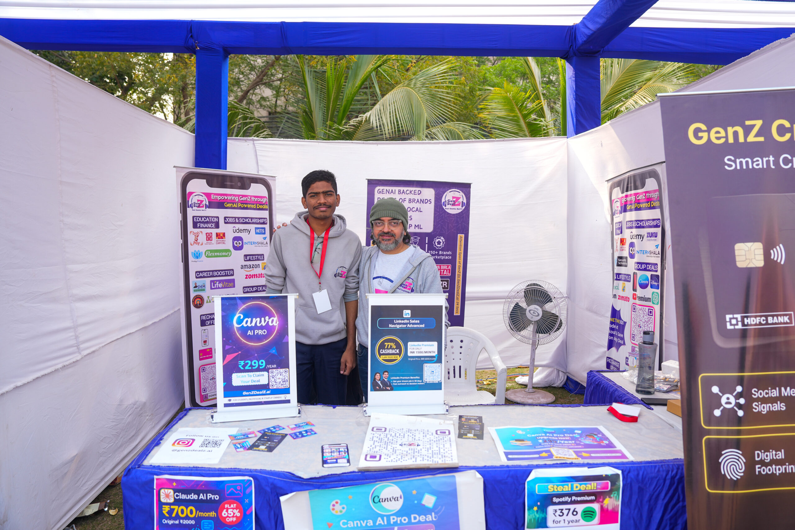 Parul University student founder working on startup project on campus