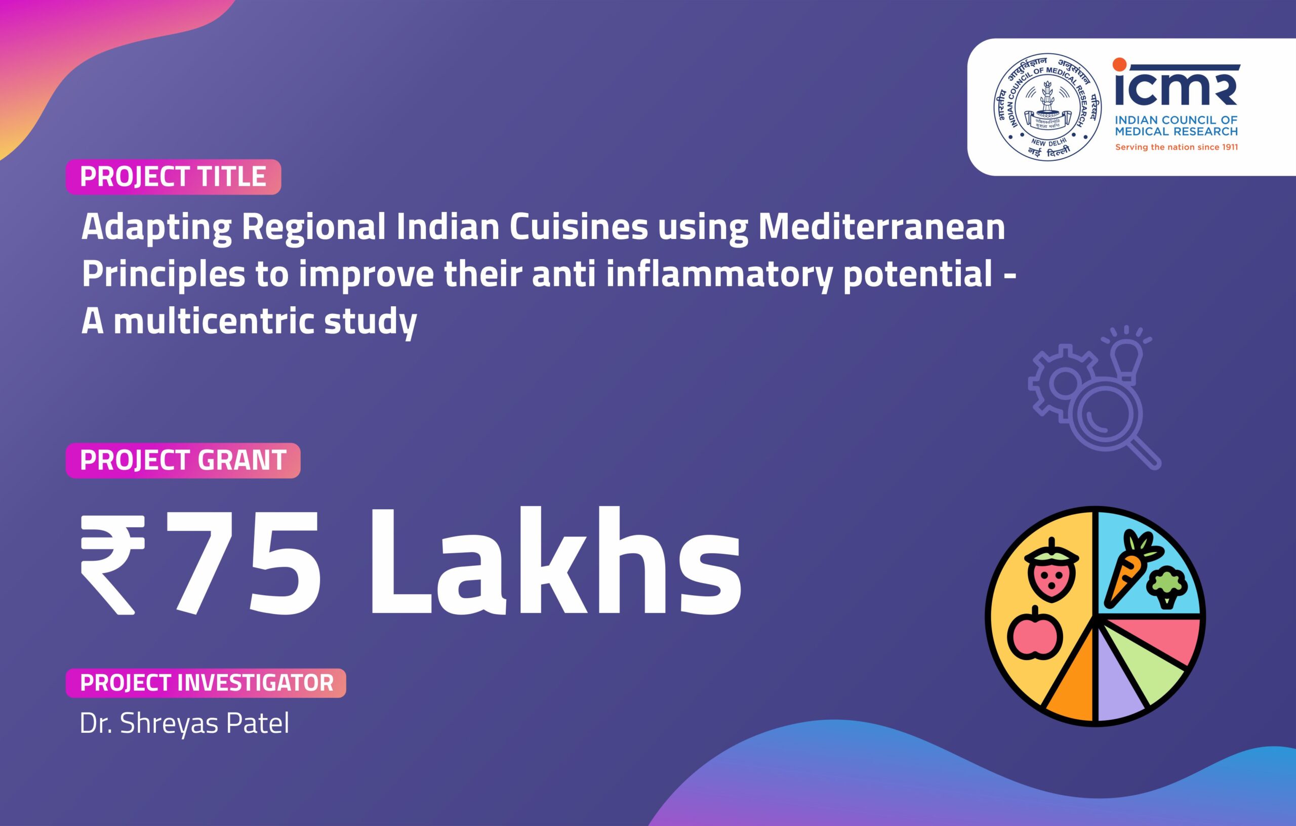 Adapting Regional Indian Cuisines using Mediterranean Principles to improve their anti inflammatory potential – A multicentric study