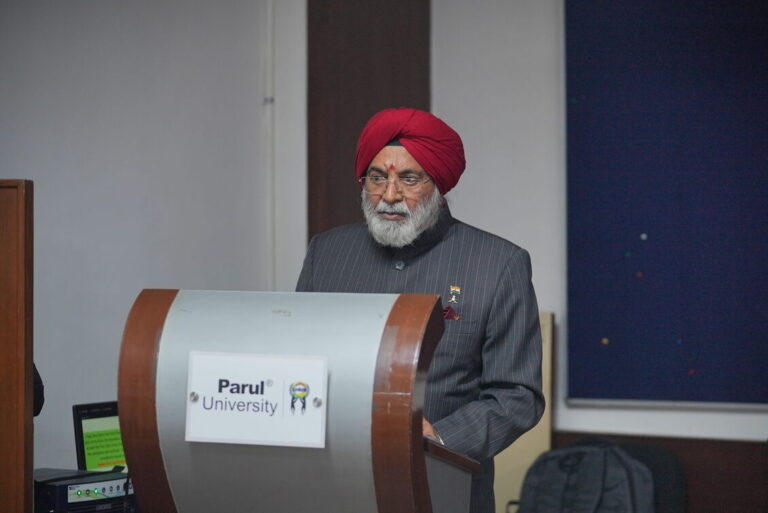 Former Army Chief General Joginder Jaswant Singh at Parul University