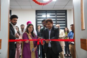 "Parul University students' AI crowd-management system using computer vision for Vadodara" | Screens showing crowd detection and bounding boxes; caption references the VMC project.