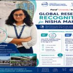 Parul University PhD scholar Nisha Mahepal presenting her computational materials science research during ICTP programmes in Trieste, Italy!