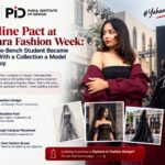 Prernakumari Bharatkumar Patel Parul Institute of Design Diploma in Fashion Design 2023 batch Bloodline Pact final collection widow gothic concept Vadodara Fashion Week courtyard fashion show Semester 1 runway VFDF 3.0 volunteer Panchal maam Kairavi Mankad faculty