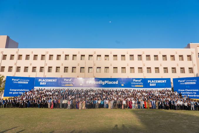 Graduate Outcomes From Parul University Across B.Tech CSE, MBA, Pharmacy, Polytechnic D2D Engineering, Allied Health, Design, and Law: Tanish Patel and Suraj Jagtap at Microsoft 60 LPA, Soumya Dhakad at 43 LPA, Varnita Agarwal at KPMG Big Four, Praneel Pandey in the Apple Swift Student Challenge Global Top 350, and the Broader Cohort