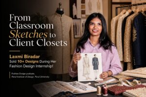 Laxmi Biradar, Fashion Design graduate of Parul Institute of Design, Parul University