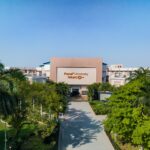 Solar installations on the Parul University campus supporting on-site clean energy generation