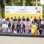 A founder pitching a startup to investors, as at Parul University PIERC events