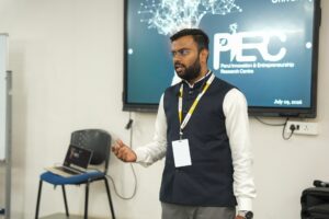 Student founders at the PIERC startup incubation ecosystem at Parul University!