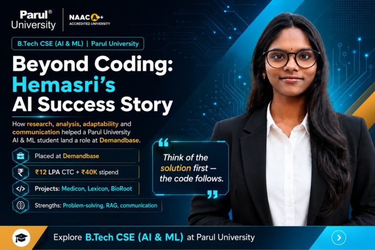Can You Work in AI Without Being a Great Coder? Hemasri Nodagala’s Parul University Story