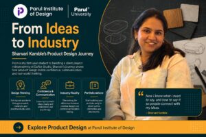Sharvari Kamble, a Parul Institute of Design product design graduate who interned at Daftar Studio.