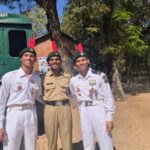 Officer cadets at the Indian Naval Academy, the training destination for most Navy officer entries