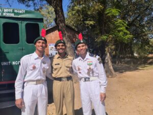 Officer cadets at the Indian Naval Academy, the training destination for most Navy officer entries