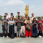 International students exploring historic places and experiencing Indian culture with Parul University!