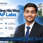Aditya Sohner, CSE (AI) student at Parul University, placed at SAP Labs India