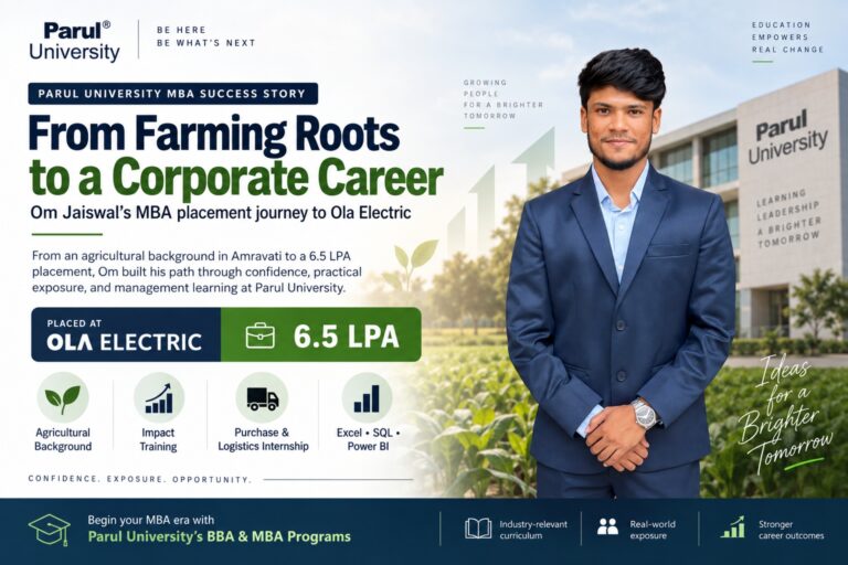From Farming Roots to a Corporate Career: Om Jaiswal’s MBA Placement Journey