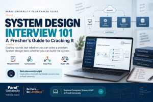 A fresher’s guide to the system design interview, from a real placement at Parul University.