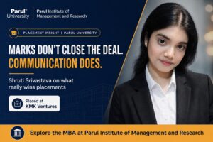 Why communication and visibility matter more than marks for placements, from a Parul University student.