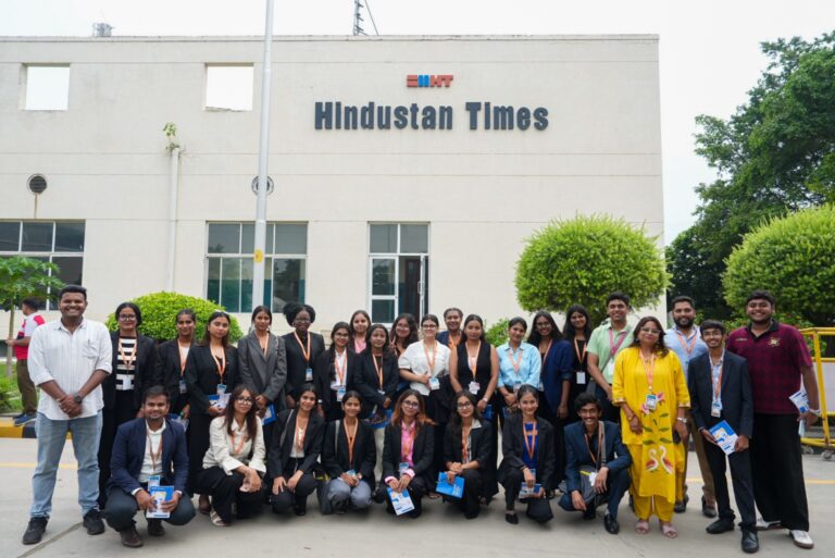 How a Newspaper Is Printed: From Page to Press at Parul University’s Delhi Leadership Tour!