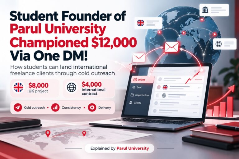 Student Founder of Parul University Championed $12,000 Via One DM!