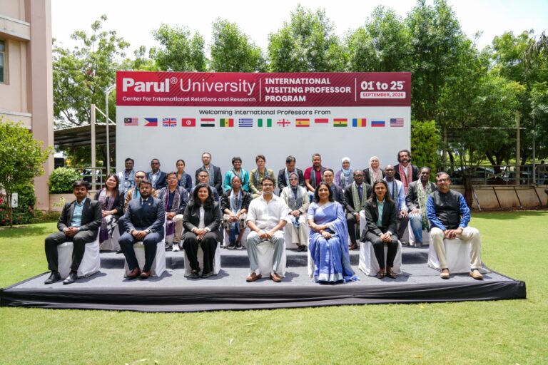 International visiting professors from 15 countries teaching at Parul University under the CIRR Visiting Professor Program