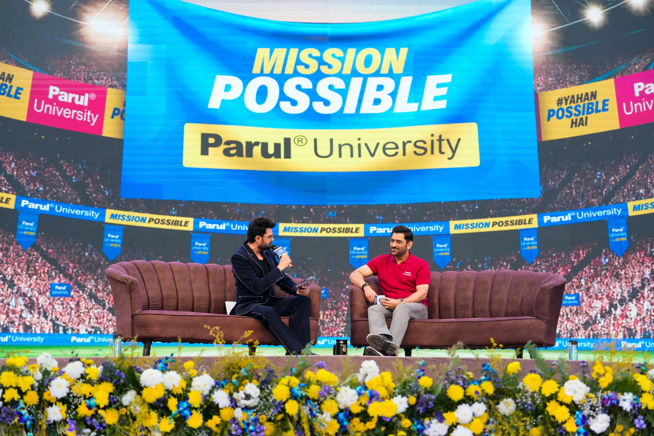 The <span class='feature-card-ttl'>“Yahan Possible Hai!”</span>  - Mahendra Singh Dhoni’s Journey Inspires Every Champion at Parul University!