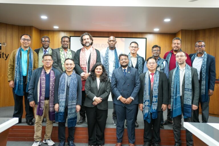 Professors who visited Parul University from different countries.