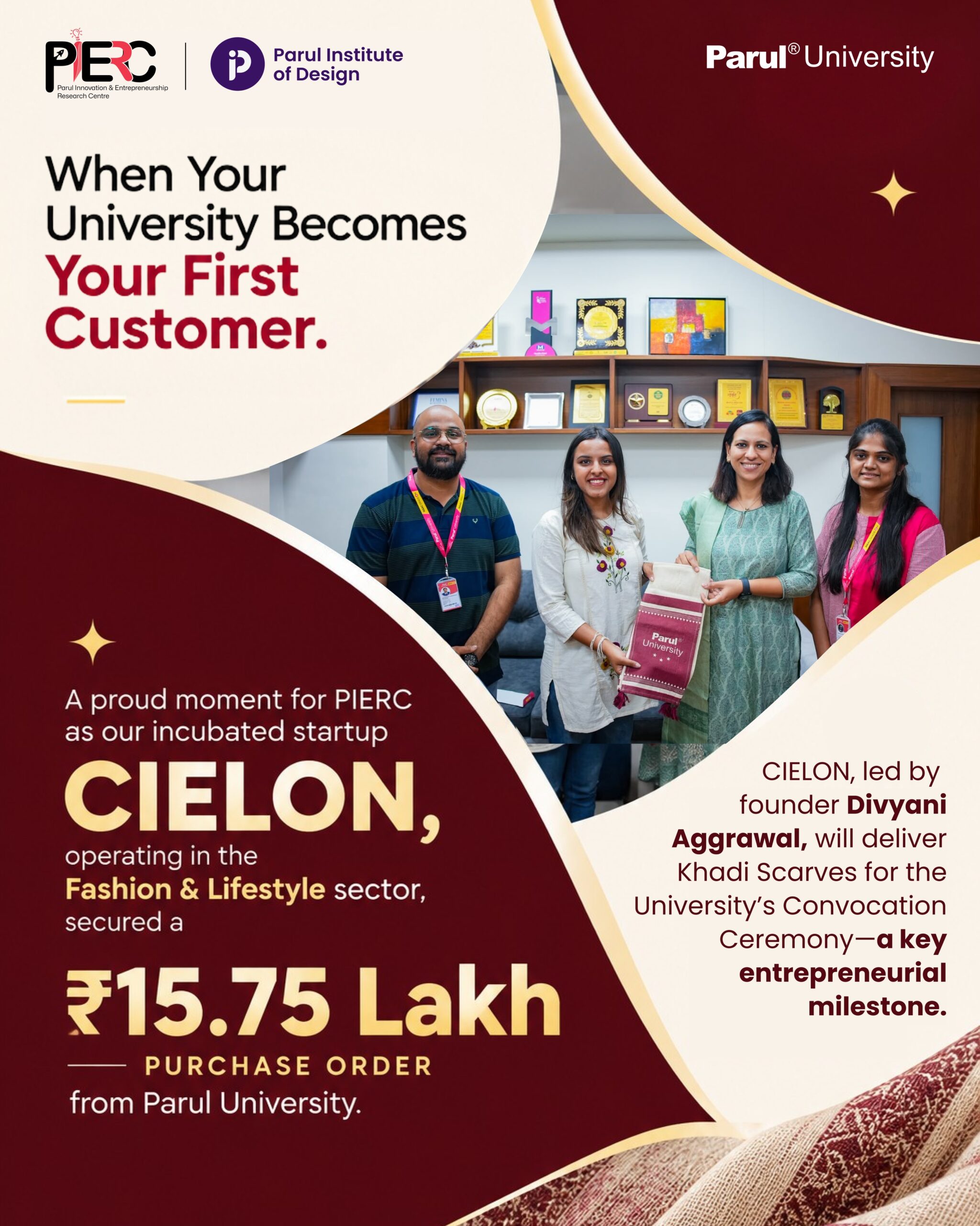 When Your University Becomes Your First Customer: CIELON Secures a ₹15.75 Lakh Purchase Order
