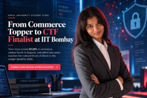 Parul University student Tanvi Vyas, at CTF, IIT Bombay.