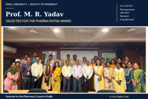Pharma Ratna Award Selection of Prof. M.R. Yadav of Parul University